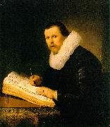 REMBRANDT Harmenszoon van Rijn A Scholar painting